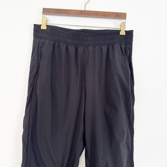 LULULEMON Side Mesh Crop Capri Pants Black 10 - Picture 2 of 8